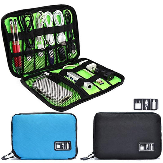 Cable Organizer Storage Bag System Kit Case USB Data CableGadget Device Travel Bag - Say It On Tees Now