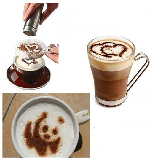 16pc Fancy Coffee Garnishes Templates Kitchen Gadgets Say It On Tees Now