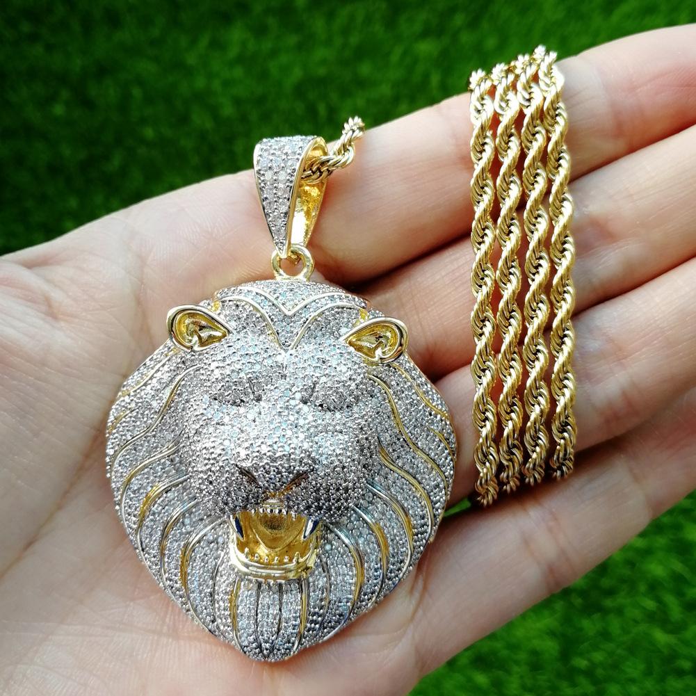 Anniyo Ethiopian Lion Pendant Necklace Gold Color For Women Men The Lion Of Judah  Jewelry Charms Ethnic African Gifts #121916 - Necklace - AliExpress