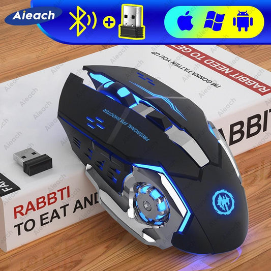 Mechanical E-Sports Wireless Bluetooth Mouse For Computer Mouse Gamer Say It On Tees Now