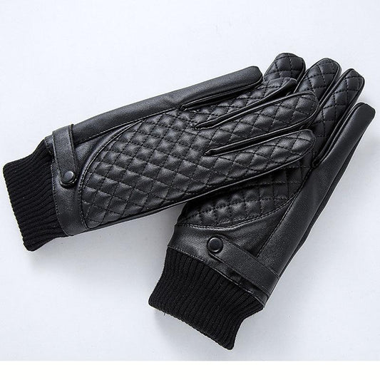 Men's Faux Leather Touch Screen Gloves Say It On Tees Now